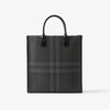 【一】BURBERRY 巴宝莉 男士 Denny - 炭灰色格纹轻便竖版托特包 格子 8062951 A1208 商品缩略图2