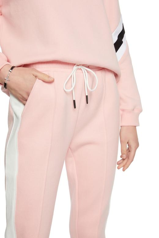 EVA OUXIU伊华欧秀 条纹粉色运动长裤 6082 商品图3