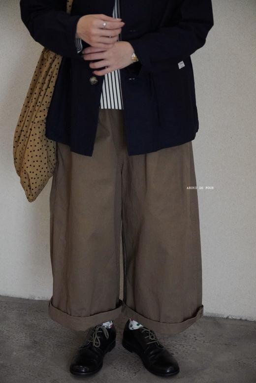 HTS卡其/黑/棕/墨绿阔腿裤 商品图3