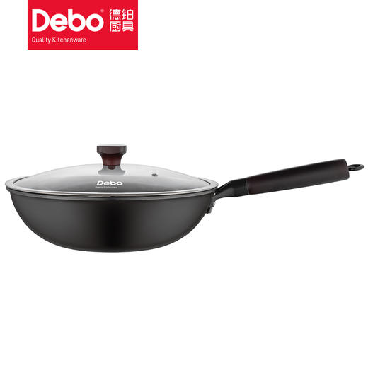 Debo德铂凯瑞斯炒锅DEP-836烹饪厨具无涂层炒锅家用少油烟炒菜锅 商品图6