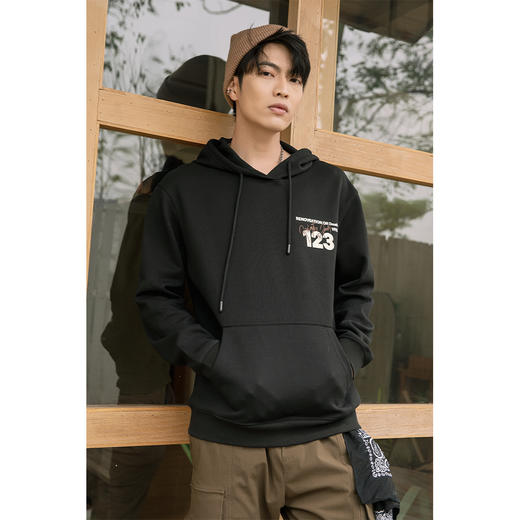 【断码清仓】HX 春季带帽卫衣/S106310040101 商品图1