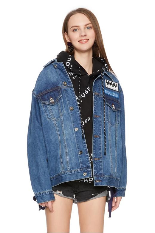 AVA 绑带装饰牛仔外套 6139 商品图0