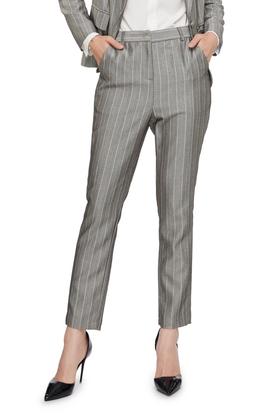 LNNNS 灰色条纹西装裤 6088