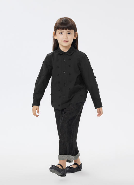 jnby  23年春款  立体绣花长袖衬衣 1N3214060 商品图11