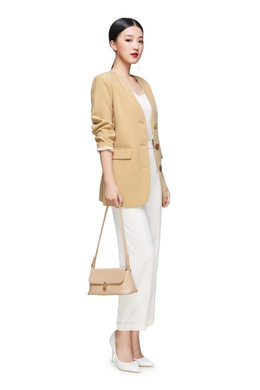 LNNNS 不规则纽扣束腰外套 8642 商品图1