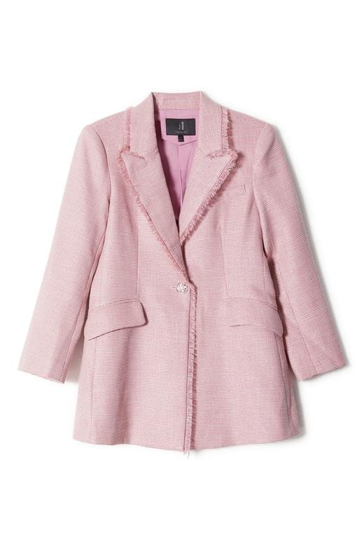 J.A 甜美粉流苏边西装外套 8661 商品图4