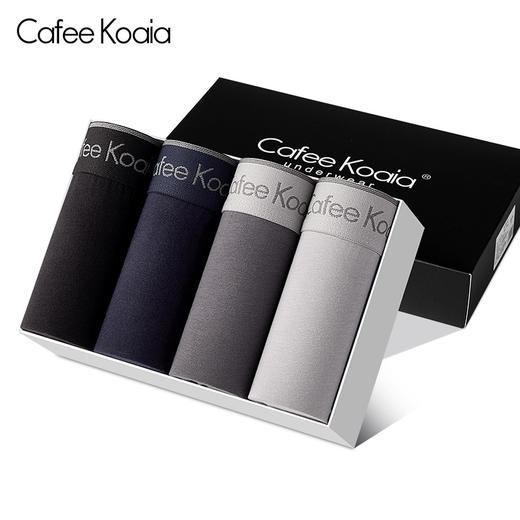 「8套配色！4条礼盒装」CALEJNKAVJN男士内裤 平角裤男四角裤短裤衩男生大红四角底裤内衣 商品图0