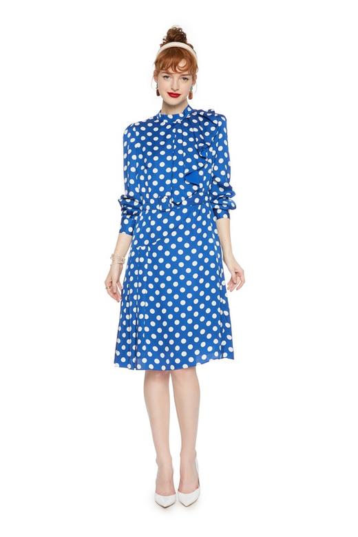 OCTAVIA 荷叶边饰波点连衣裙 6246 商品图1