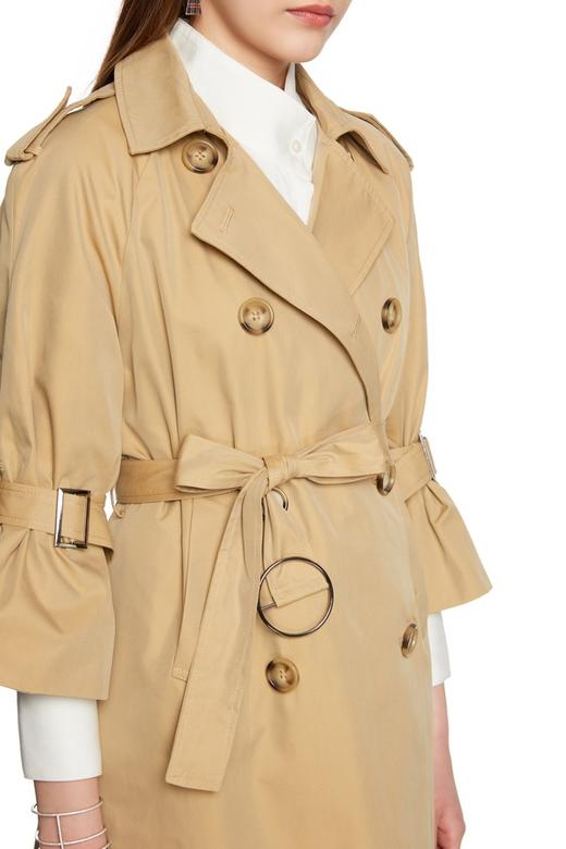 OCTAVIA 双排扣束腰风衣 6289 商品图3