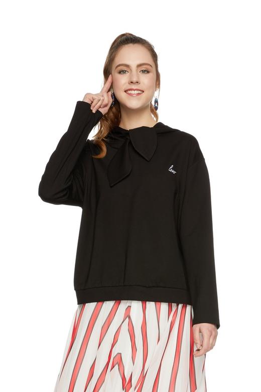 SUMMER & SAGE 设计感衣领字母连帽卫衣 6234 商品图0