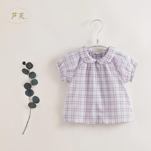 【马克珍妮 芦芙】夏装新款 女童娃娃领印花纯棉小衫230038 商品图4