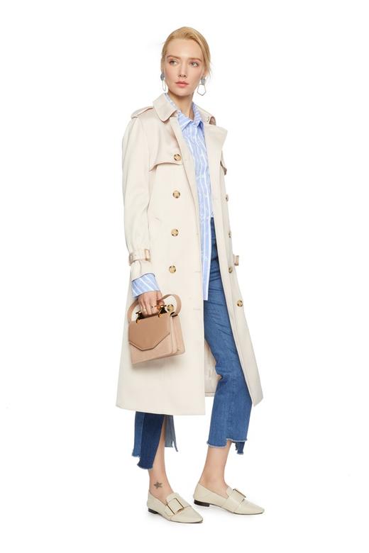 SUMMER & SAGE 字母饰蓝白条纹情侣衬衣 6064 商品图1