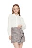 AVA 木耳边饰半透明白色上衣 6047 商品缩略图0