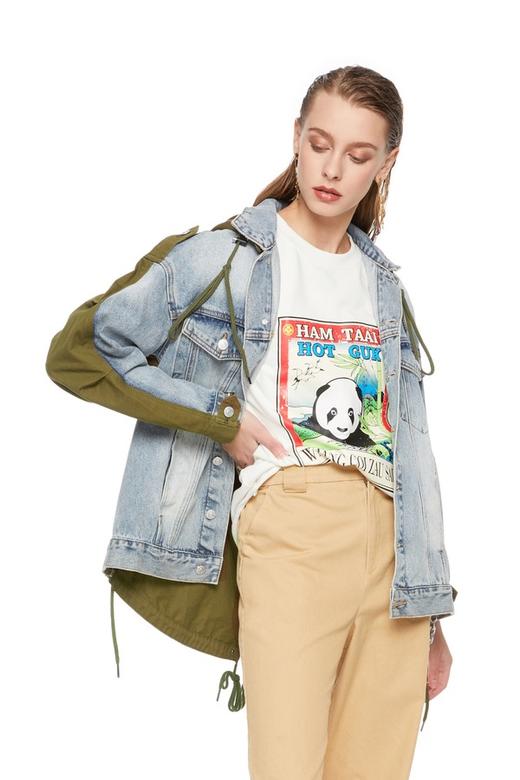 URBAN REVIVO 拼接连帽牛仔外套 6269 商品图0
