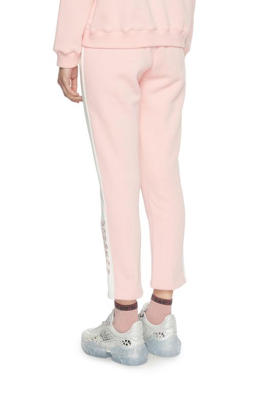 EVA OUXIU伊华欧秀 条纹粉色运动长裤 6082 商品图2