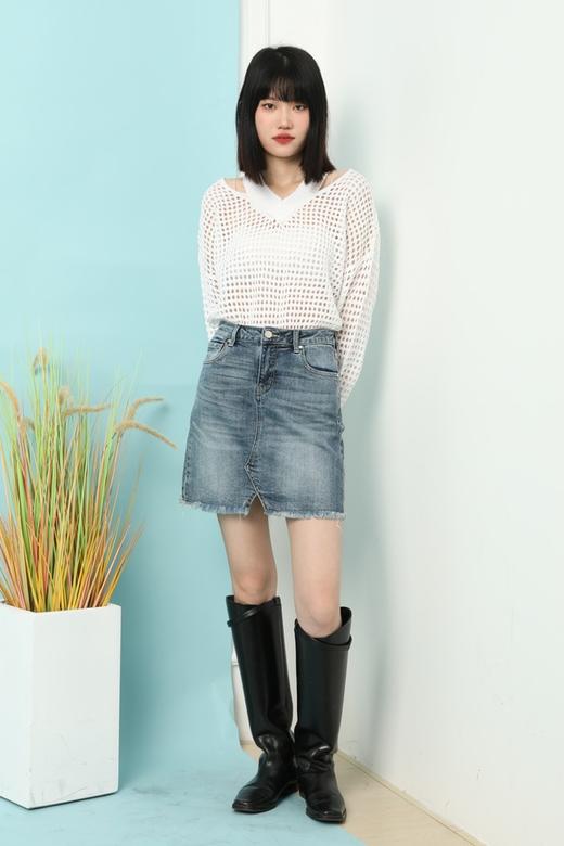 SUMMER & SAGE 网眼露肩运动风上衣 6120 商品图2