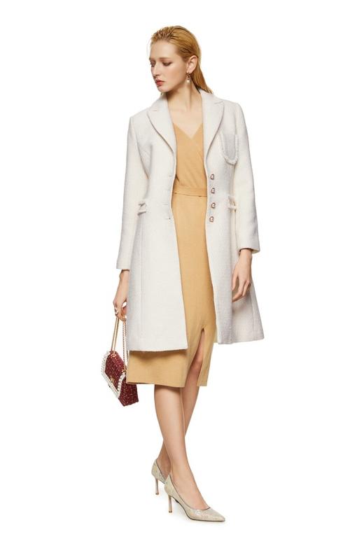 ELLA JADE 奶油色小香风大衣 8693 商品图1