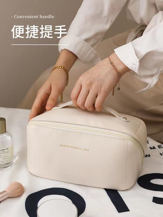 【随时随地补妆！ins风大容量化妆包】网红化妆包风琴枕头包旅行收纳袋洗漱包化妆品收纳包，口红唇膏面霜爽肤水轻松收纳袋 商品图0