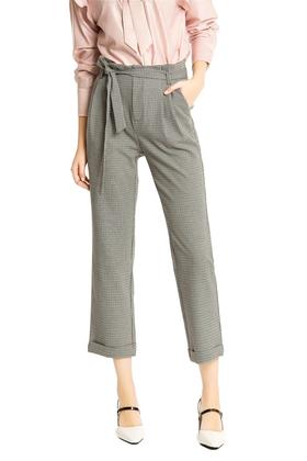 OSA欧莎 高腰格纹系带格纹裤 1445