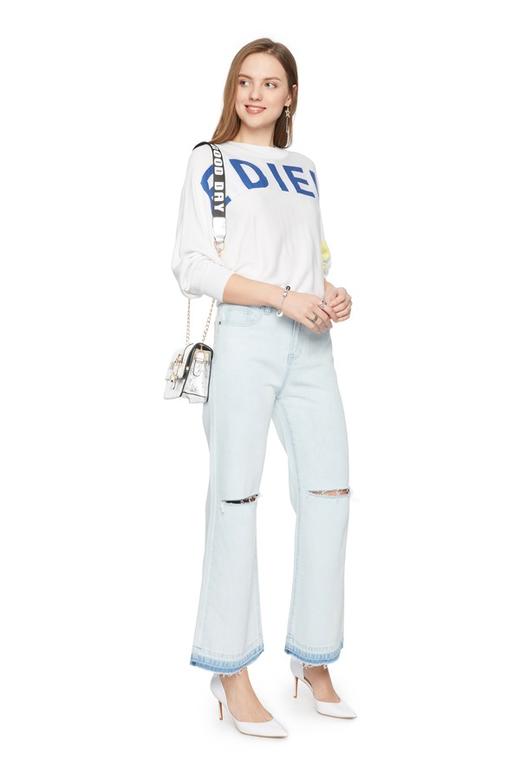 AVA 字母logo白色卫衣 6147 商品图1