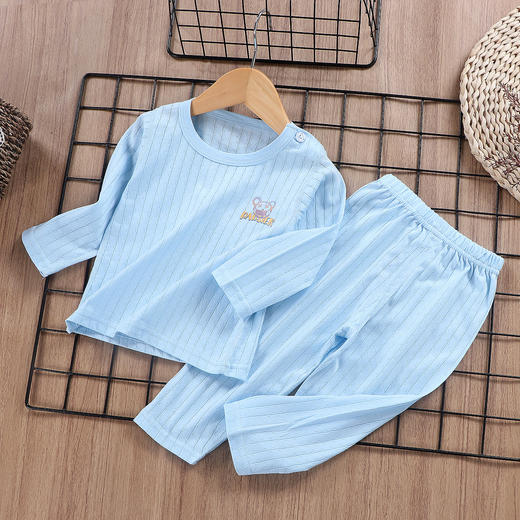 【59元买一套送一套】2024春季儿童睡衣艾草精华无骨套装纯棉空调服男女中小童A类长袖春夏季薄款家居服 商品图9