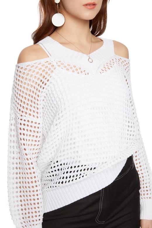 SUMMER & SAGE 网眼露肩运动风上衣 6120 商品图4