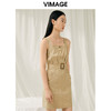 VIMAGE纬漫纪夏季新款显瘦简约舒适吊带连衣裙V1907508 商品缩略图3