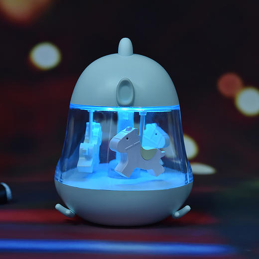 音乐小夜灯浪漫创意旋转木马可充电床头灯 商品图1
