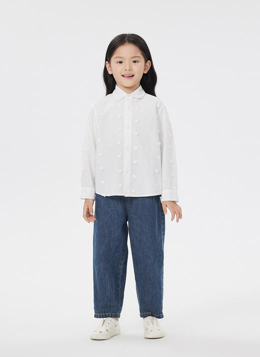 jnby  23年春款  立体绣花长袖衬衣 1N3214060 商品图8