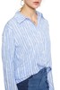 SUMMER & SAGE 字母饰蓝白条纹情侣衬衣 6064 商品缩略图3