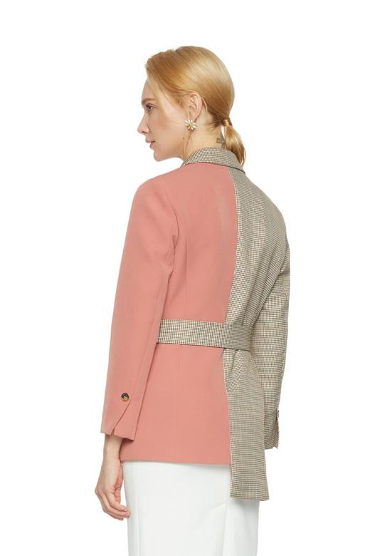 J.A 格纹拼接西装外套 6135 商品图2
