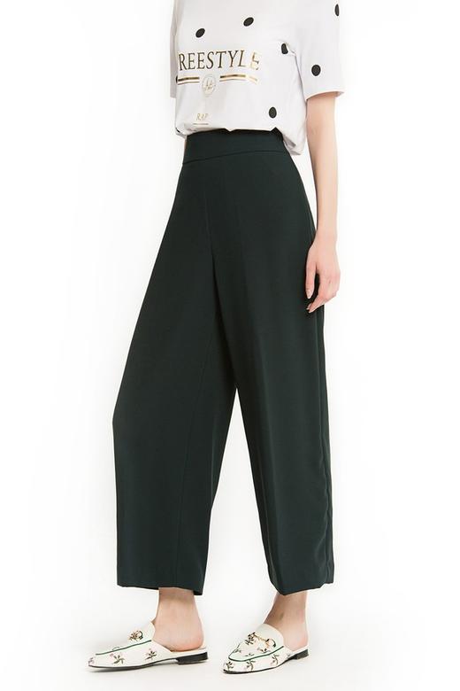 ZARA 墨绿色阔腿西装裤 1368 商品图2