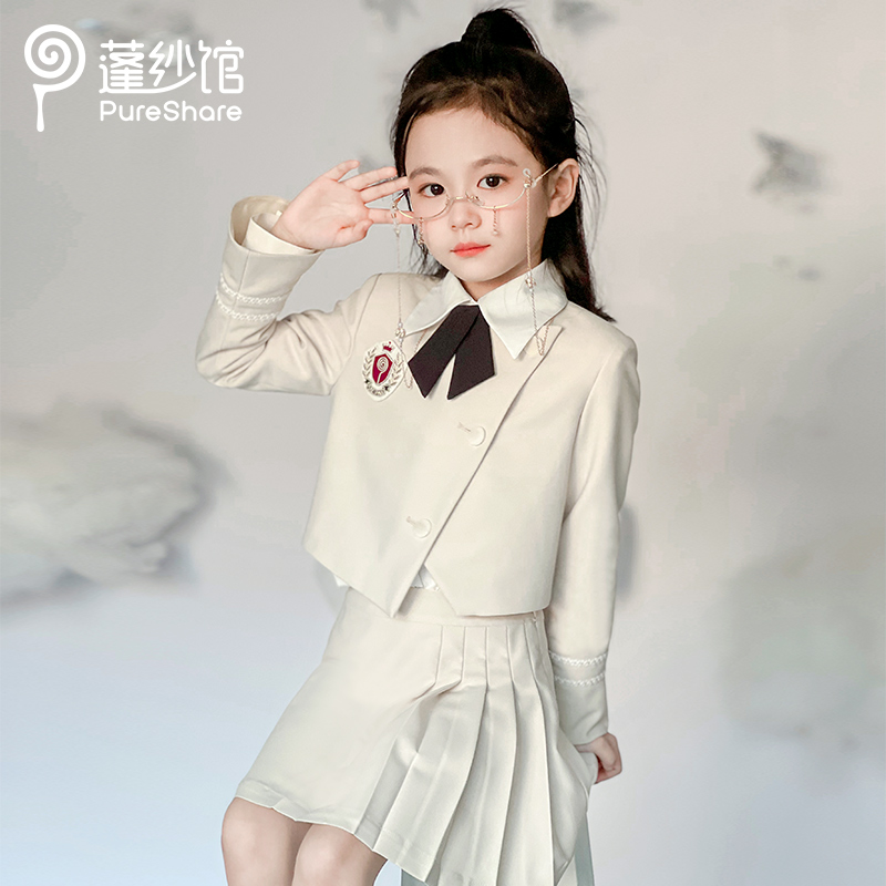 【预售】PureShare 学院风套装-鬼马少女（外套+裙子+领结）