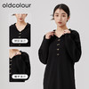 oldcolour春季新款宽松百搭简约短款针织连衣裙女O11106145 商品缩略图1