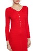 SUMMER & SAGE 红色扣饰针织修身连衣裙 4912 商品缩略图2