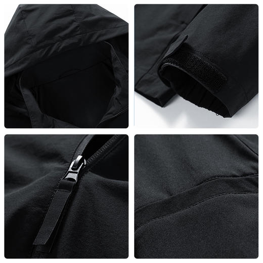 一口价【新款DTH】大依优型连帽夹克外套男宽松加肥加大码上衣夹克设计胖子可拆卸帽 商品图2