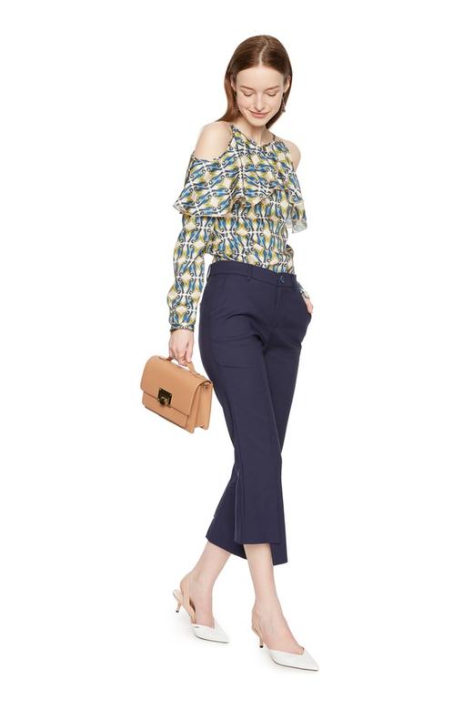 AVA 海军蓝不规则长裤 6150 商品图1