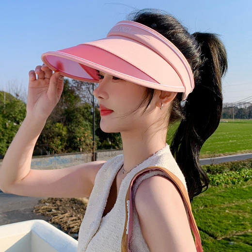 夏季防紫外线大檐空顶帽女户外运动骑行防晒遮阳显瘦新款太阳帽子 商品图2