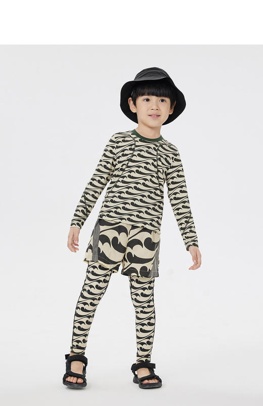 jnby  23年春款  原创图案运动紧身长裤  1N3E14890 商品图4