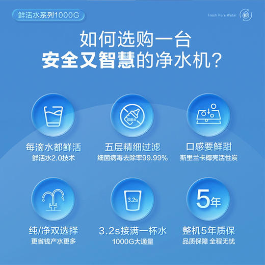 海尔（Haier）净水器 HRO10H99-2U1 商品图1
