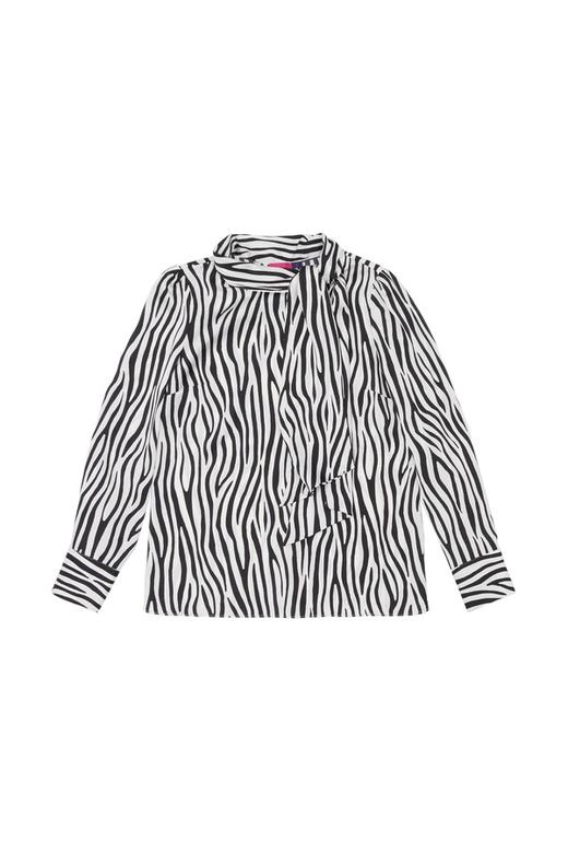 AVA 斑马纹系带上衣 6086 商品图4