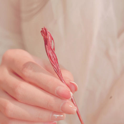 百年制锡 乾茂號｜兰花紫铜茶拨   工艺：烧色工艺   尺寸：13.8cm 商品图5