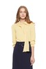 AVA 飘带装饰黄色上衣 6036 商品缩略图0