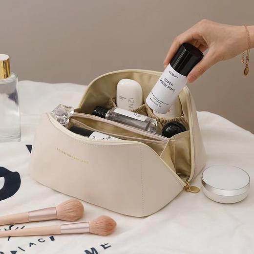 【随时随地补妆！ins风大容量化妆包】网红化妆包风琴枕头包旅行收纳袋洗漱包化妆品收纳包，口红唇膏面霜爽肤水轻松收纳袋 商品图2