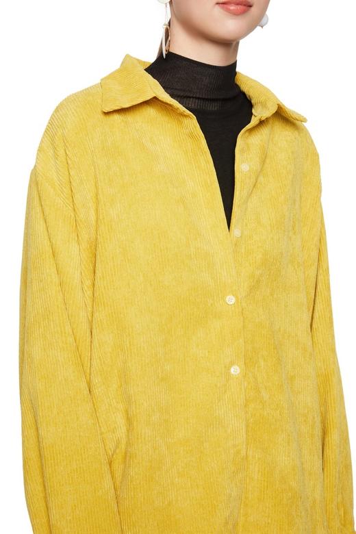 NOIR 黄色灯芯绒衬衣 6186 商品图3
