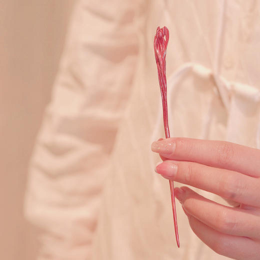 百年制锡 乾茂號｜兰花紫铜茶拨   工艺：烧色工艺   尺寸：13.8cm 商品图2