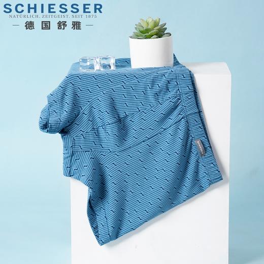 【印花莫代尔】SCHIESSER德国舒雅男士内裤春夏新款莫代尔中腰平角裤印花舒适四角底裤39/21103T 商品图0