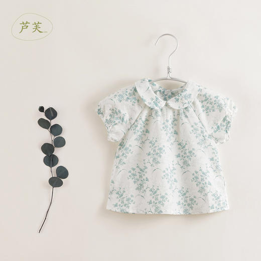 【马克珍妮 芦芙】夏装新款 女童娃娃领印花纯棉小衫230038 商品图3