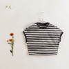 【马克珍妮 芦芙】夏装新款 女童条纹蝙蝠袖纯棉T恤230532 商品缩略图2