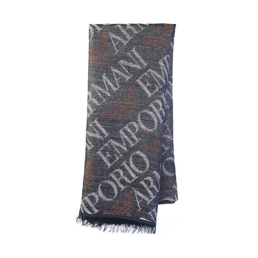 【特惠秒】Emporio Armani 阿玛尼男女通款针织字母飞鹰logo羊毛围巾 98663 商品图3